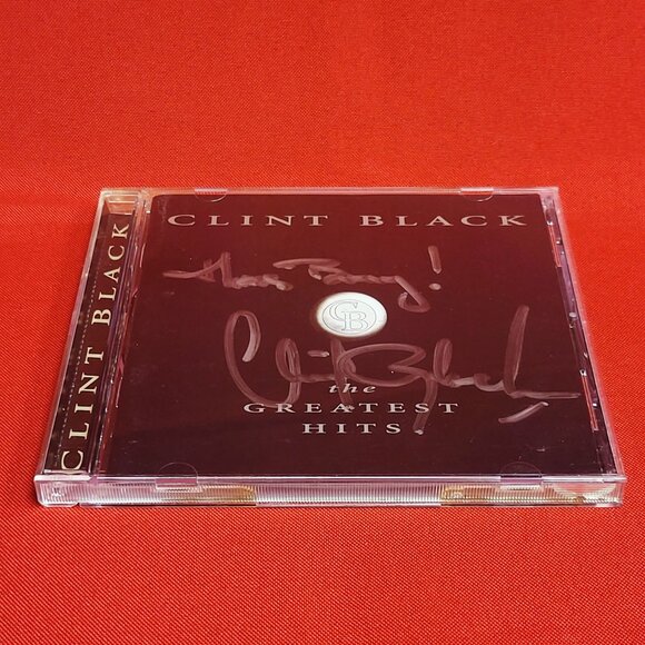 Clint Black The Greatest Hits 1996 CD Signed - Picture 3 of 8